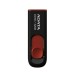 ADATA - Memoria USB 2.0, Adata, AC008-32G-RKD, 32GB, Retráctil, Negro-Rojo
