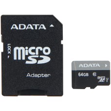 ADATA - Memoria SDXC, Adata, AUSDX64GUICL10-RA1, 64 GB, UHS-I, Clase 10