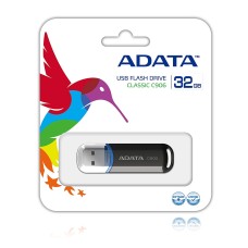 Memoria USB 2.0, Adata, AC906-32G-RBK, 32GB, Negro