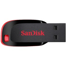 Memoria USB 2.0, Sandisk, SDCZ50-064G-B35, Cruzer Blade, 64 GB, Negro