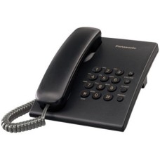 Teléfono Analógico, Panasonic, KX-TS500MEB, Alámbrico, Básico, 1 Línea, Negro