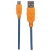 MANHATTAN - Cable USB 2.0, Manhattan, 352734, 1 m, Azul, Naranja